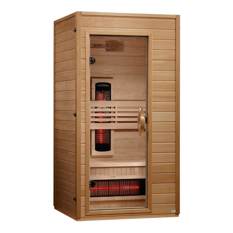 ***New 2026 Model*** Dynamic Martin 1-2 Person Full Spectrum Near Zero EMF FAR IR Sauna (DYN-6006-03 FS)